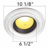 Renovators Supply Manufacturing Recessed Lighting Trim 10-1/8 in. Wide White Polyurethane Ornate Recessed Ceiling Light Trims view 3