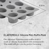 de Buyer ELASTOMOULE Mini-Muffin Silicone Mold - Creates 9 Muffins - Easy to Use & Clean - Dishwasher Safe view 2