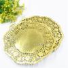 lobake 100 Pieces 8.5 inches Gold Colored Round Paper lace doilies Place mats Cake Baking Wedding doilies view 3