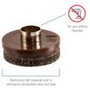 softtouch 7/8" Round Nail On Heavy Duty Felt Furniture Pads for Wood Furniture, Protect Hard Floor Surfaces from Scratches, Brown (8 Pack) view 2