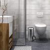 LDR Industries 164 6456BN Ashton Free Standing Regular Size Roll Toilet Paper Holder Canister, Brushed Nickel view 3