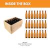 FastRack Amber Beer Bottles 12oz (Pack of 24) | Longneck Glass Beer Bottles w/Crown Finish for Home Brewing Mead, Cider & Kombucha | Durable Brewing Bottle & Bottling Kit view 2