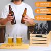 FastRack Amber Beer Bottles 12oz (Pack of 24) | Longneck Glass Beer Bottles w/Crown Finish for Home Brewing Mead, Cider & Kombucha | Durable Brewing Bottle & Bottling Kit view 4