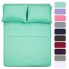 4 Piece Bed Sheet Set (Full,Mint) 1 Flat Sheet,1 Fitted Sheet and 2 Pillow Cases,Brushed Microfiber Luxury Bedding with Deep Pockets view 1