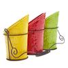 ienjoyware Kitchen Utensil Holder Set (4 Pieces) - 3 Ceramic Crocks & 1 Portable Wire Caddy - Multi-Color view 4