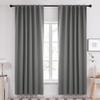 Deconovo Blackout Curtain Panels Window Draperies Rod Pocket/Back Tab Curtains Thermal Insulated Blackout Curtains for Bedroom 52Wx84L Inch Light Grey 2 Panels view 1