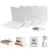 STORAGE MANIAC Floating Book Shelves for Wall Mounted Invisible Floating Bookshelves Heavy-Duty Steel Hidden Bookshelf Hanging Bookshelves for Bedroom Living Room Office, White 4-Pack Large view 1