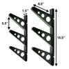 StoreYourBoard Ski Rack  Heavy-Duty Horizontal Ski Wall Mount & Snowboard Wall Mount for Garage Wall Shelving - Snowboards & Gear, Multi-Sport Skateboard Organizer - Skiing Accessories - Holds 3 Pair view 2