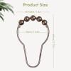 Amazer Shower Curtain Hooks, Decorative Bronze Shower Curtain Hooks,Stainless Steel Rust-Resistant Shower Hooks for Curtains-Set of 12 view 3