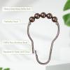 Amazer Shower Curtain Hooks, Decorative Bronze Shower Curtain Hooks,Stainless Steel Rust-Resistant Shower Hooks for Curtains-Set of 12 view 4