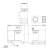 BUNN - 33200.0002 VPR-2EP 12-Cup Pourover Commercial Coffee Brewer Plus 2 Easy Pour Commercial Decanters view 2