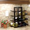Oceanstar WR1132 12-Bottle Bamboo Wine Rack, Dark Espresso view 4