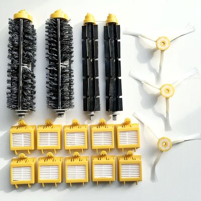 Replenishment Kit for Roomba 700 Series, Replacement Parts Including 2 Bristle Brush & 2 Flexible Beater & 10 Hepa Filters & 3 Side Brush, Compatible with Roomba 760 770 780 790 Vacuum Cleaner