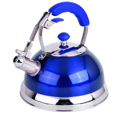3077-BLUE Uniware Heavy Duty Stainless Steel Whistling Kettle (Blue)
