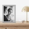 Lawrence Frames Brushed Silver Plated Metal Picture Frame, 5x7 view 3