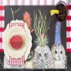 Baby Owls Disposable Paper Placemats - Designed by Vicki Sawyer American Made - 18 Sheets per Pad view 3