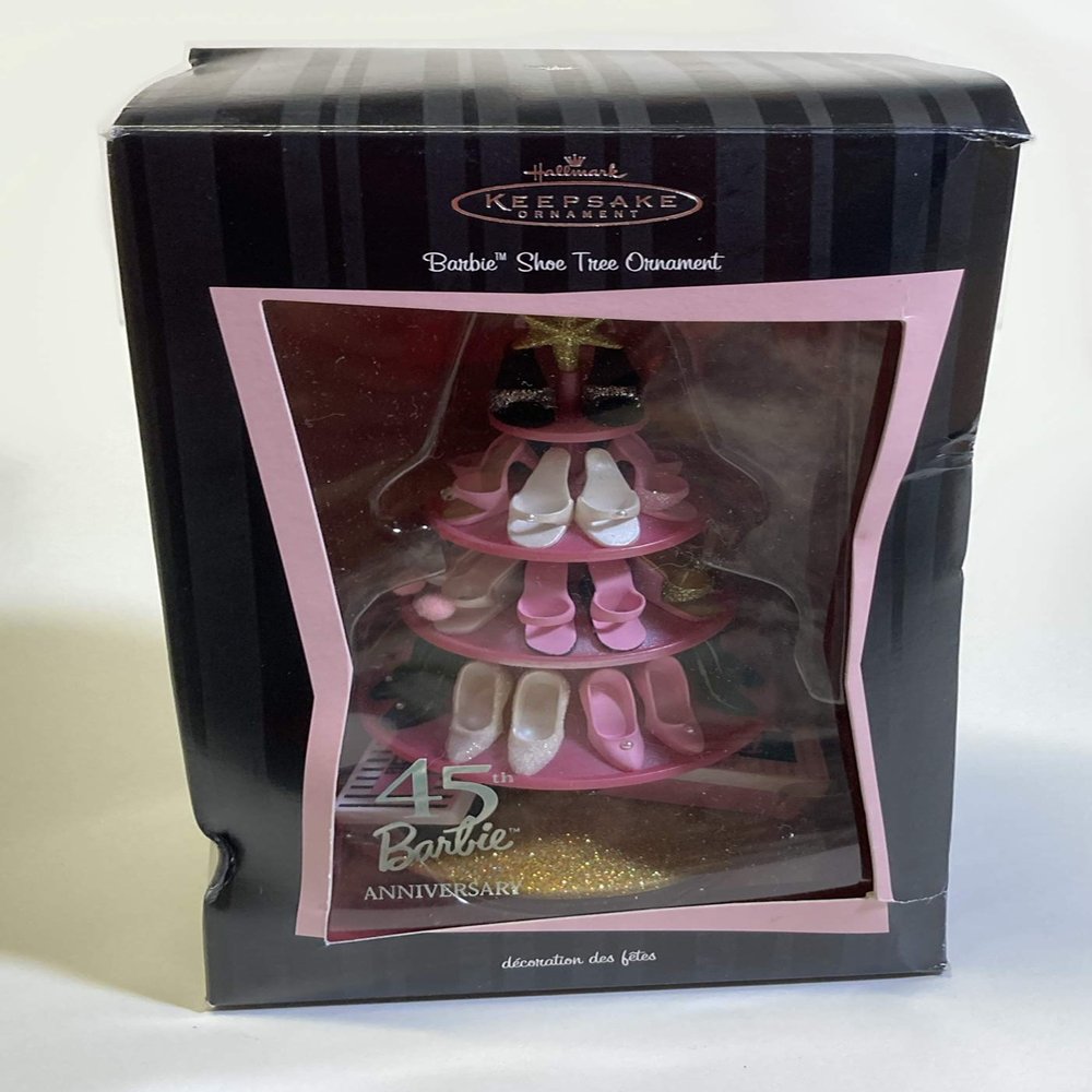 Hallmark Keepsake Ornament - Barbie Shoe Tree 45th Anniversary 2004 (QHB6604)