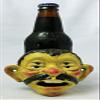 4 Eyed Bottle Opener Cast Iron Vintage Wall Mount Face view 3