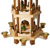 BRUBAKER Wooden Christmas Pyramid - 18 Inches - 3 Tier Carousel - Nativity Play view 4