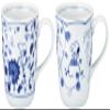 Sunupii 630740 Indigo Arabesque Pair Mug Set, Arabesque / Grape (Comes in a Gift Box), Mother's Day, Gift, Gift view 1