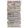 Lighthouse Christian Products Our Family Will Love One Another Rustic Stacked Pallet 8.5 x 16.5 Wood Wall Plaque view 1