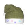 Bkdogkt Fantastic Parrot Feather Print men Women Christmas Hat With Lights Holiday Halloween Xmas Cap Party Supplies view 2