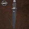 GIL HIBBEN Old West Toothpick Bowie Knife and Leather Sheath | Sylvester Stallone Expendables Design | Mirror Polished Stainless Steel Blade | Classic Hardwood Handle | Impressive Knife for Collectors | 17 1/2" Overall view 3