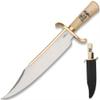 Gil Hibben Expendables Bowie Knife | Movie Replica & Collectible | Leather Sheath | 14" 3Cr13 Stainless Steel Blade | Synthetic Ivory Handle | 19 3/4" view 1