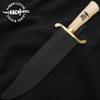 Gil Hibben Expendables Bowie Knife | Movie Replica & Collectible | Leather Sheath | 14" 3Cr13 Stainless Steel Blade | Synthetic Ivory Handle | 19 3/4" view 3