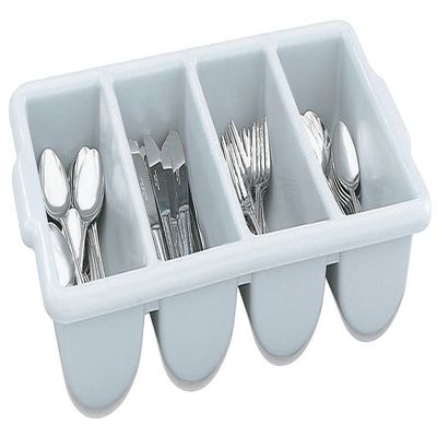Vollrath Cutlery Holder,4 Compartment,Gray,52654