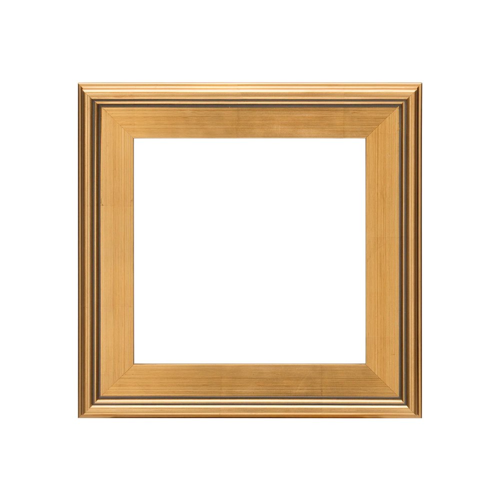 Creative Mark Plein Air Style Frame, Hand Leafed Gold, 12x12-2.75" Wide Moulding with 1/2" Rabbet Depth, Open Back W/O Glazing, Museum Quality, For Art Panels, Stretched Canvas, Pictures & More