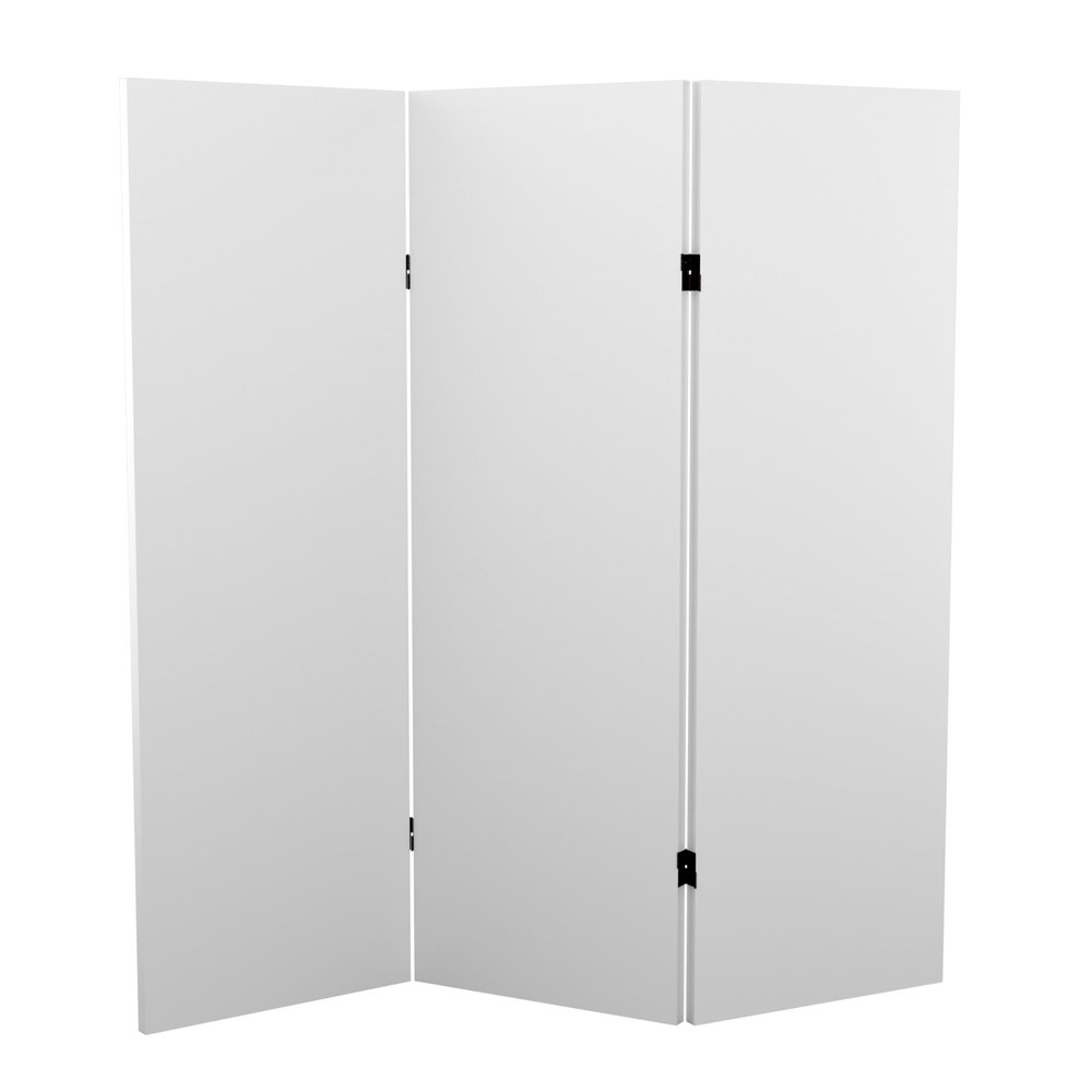 4 ft. Short Do It Yourself Canvas Folding Screen - 3 Panel