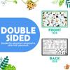 Tot Talk Explore The Jungle Educational Placemat for Kids  Made in USA  Durable, Double-Sided, Jungle Placemat with Animal Facts, Coloring & Multilingual Names Waterproof Wipeable, 17.5 x 11.5 view 4