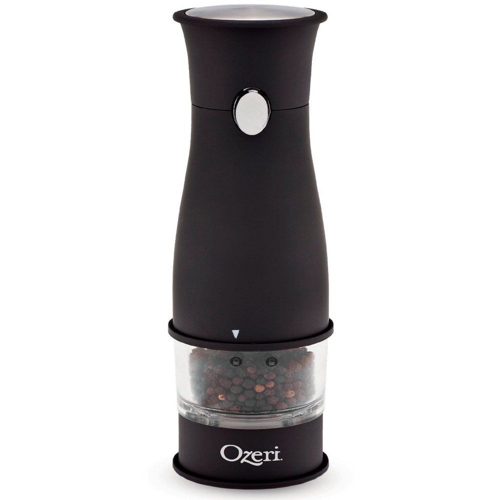 Ozeri Artesio Soft Touch Electric Pepper Mill and Grinder, BPA-Free