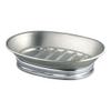 iDesign York Metal Soap Saver, Holder Tray for Bathroom Counter, Shower, Kitchen, 4" x 5.5" x 1.5", Brushed Stainless Steel view 4