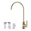 Havin Gold Drinking Water Faucet,Brushed Gold Reverse Osmosis Faucet,Water Filter Faucet for Kitchen Sink Use,Beverage Faucet,Lead-Free Stainless Steel(Brushed Gold) view 1