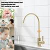 Havin Gold Drinking Water Faucet,Brushed Gold Reverse Osmosis Faucet,Water Filter Faucet for Kitchen Sink Use,Beverage Faucet,Lead-Free Stainless Steel(Brushed Gold) view 2