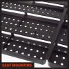 15-Bin Garage Organization Rack - Carbon Steel Rack with Removable Stackable Plastic Garage Storage Bins - Tools Organizer or Small Parts Organizer for Hardware, view 4