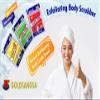 8 pcs Asian Exfoliating Bath Washcloth - Red & Green view 2