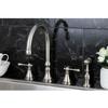 Kingston Brass KS2798BLBS 8" Deck Mount Kitchen Faucet with Brass Sprayer, Brushed Nickel view 3