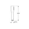 GROHE Vitalio Get Stick  Hand Shower 1 Spray Pattern (Water Saving 9.5 l/min Flow Limiter, Easy Clean Anti-Limescale System, Universal Mounting System), Plastic, Chrome, 27458000 view 4