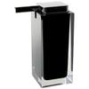 Gedy RA80-14 Rainbow Square Countertop Soap Dispenser, Black view 1