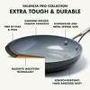 GreenPan Valencia Pro Hard Anodized Healthy Ceramic Nonstick 10" Frying Pan Skillet with Lid, PFAS-Free Cookware, Stainless Steel Handle, Induction Suitable, Dishwasher Safe, Oven Safe, Gray view 4