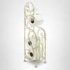 Deco 79 Metal Scroll Toilet Paper Holder with Space to Hold 3 Rolls, 8" x 6" x 24", Cream view 4