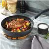 T-Fal Ultimate Hard Anodized Nonstick Fry Pan Set 2 Piece, 8, 10 Inch, Oven Broiler Safe 400F, Kitchen, Cookware, Pots and Pans Set Non Stick, Frying Pans, Dishwasher Safe, Black view 2