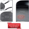 T-Fal Ultimate Hard Anodized Nonstick Fry Pan Set 2 Piece, 8, 10 Inch, Oven Broiler Safe 400F, Kitchen, Cookware, Pots and Pans Set Non Stick, Frying Pans, Dishwasher Safe, Black view 4