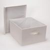 Household Essentials 115 Storage Box with Lid and Handle | Natural Beige Canvas | Jumbo view 3