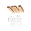 Fox Run Mounted Under Cabinet Wooden Wine Glass Holder Rack, 11 x 7 x 0.75 inches, Brown view 1