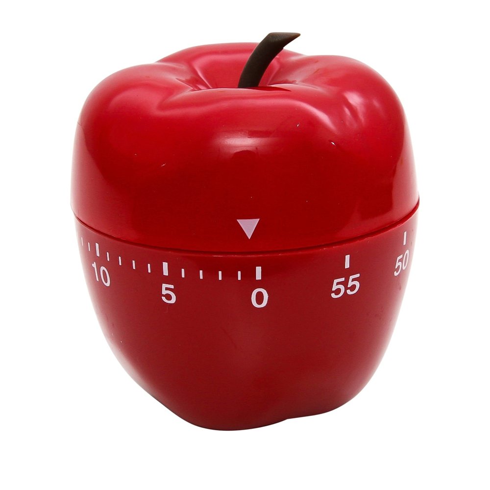 Baumgartens Products - Apple Timer, 0-60 Minutes, Red - Sold as 1 EA - Apple timer is ideal for the classroom. Use for fun or timed assignments or tasks. Timer counts up to 60 minutes.