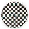 MACKENZIE-CHILDS Enamel Serving Platter, Decorative Serving Platter for Food, 16 Inches, Black-and-White Courtly Check view 1